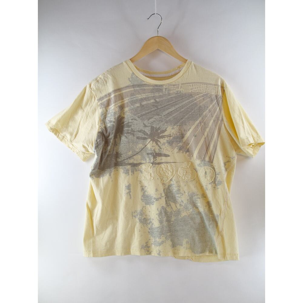 1960‎ black Jack Yellow T shirt Large palm tree background